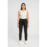Blue White Kadın Slim Fit Normal Bel Desenli Likralı Gri Jean Pantolon Gri