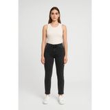 Blue White Kadın Slim Fit Normal Bel Desenli Likralı Gri Jean Pantolon