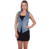 Blue White Kadın Taşlı Slim Fit Yelek