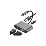Blue Wings 4in1 Type-c™ To 4k Ultra Hd Hdmı/ Vga/ Pd Şarj/ Usb3.0 Macbook Uyumlu Çoklayıcı Adaptör