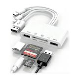 Blue Wings Type-C USB Lightning Otg Iphone Tf Sd Micro Kart Okuyucu Card Çevirici Dönüştürücü Adaptör
