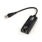 Blue Wings USB 3.0 To Ethernet RJ45 Adaptörü Gigabit 10/100/1000MBPS Çevirici Dönüştürücü USB Dönüştürücü - Siyah