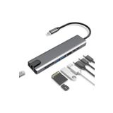 Blue Wings Usb Type-c Hub Dönüştürücü Çevirici Çoklayıcı Usb Hdmı Micro Sd TF PD RJ45 8 Girişli