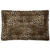 Blueangle Vintage Leopar Baskılı Köpek Yatağı Kedi Yatağı, Dikdörtgen Rahat Evcil Hayvan Yatağı, Küçük Orta Büyük Köpekler için Ultra Yumuşak Sakinleştirici Köpek Yatağı, 45,72 cm x 60,96 cm