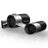 Bluedio US UFO kablosuz Bluetooth hoparlör, mikrofonlu, 10 W, gümüş rengi