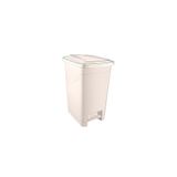Blueeslife 40 Lt Slim Pedallı Plastik Çöp Kovası Bej