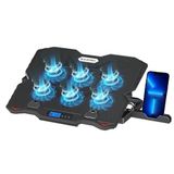 Blueforce Sx-35 Snower 6 Fanlı 9-15,6 inç Notebook Soğutucu Stand Telefon Standlı Siyah