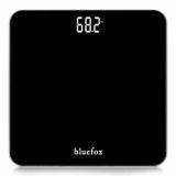 Bluefox Dijital Banyo Tartısı, 180 kg, 100 g Hassasiyet, Büyük LED Ekran, 28×28 cm Temperli Cam, Step-On Baskül – Siyah