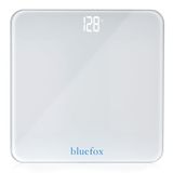 Bluefox Dijital Banyo Tartısı - 180 kg Kapasite, Büyük LED Ekran Baskül, Temperli Cam Yüzey, Hassas Ölçüm, Step-On Teknolojisi, Enerji Tasarrufu, Modern ve Minimalist Tasarım, 3 Yıl Garanti
