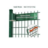 BlueFox Pankor Panel Çit Yeşil Pvc Koruma Bantları 100 Metre 5cm