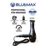 Bluemax Profesyonel Fön Makinesi 2500-WT Turbo İyonik 3Yıl Garanti Kuaförlerin Tercihi Saç Kurutma Bay+Bayan