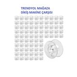 Bluemix Dikiş Makine Singer Beko Zetina Bindallı Ev Tipi Aile Dikiş Makinası 50 Adet Şeffaf Plastik Masura