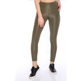 Bluence Disco Parlak Tayt - XL - Haki