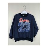 Bluence Erkek Çocuk Baskılı Bordo Pamuklu Sweatshirt