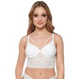 Bluence Kadin Ekru Dantelli Hafif Destekli Bralet Sütyen