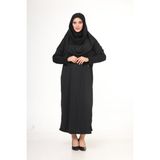 Bluence Tek Parça Kolay Giyilebilen Tesettür Elbise Taşıma Kesesi - Siyah - 2XL - 3XL
