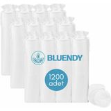 Bluendy Yuvarlak Makyaj Temizleme Pamuğu -%100 Saf Premium Kalite Disk Pamuk, Fondöten ve Makyaj Çıkarma Pedi, Tüy Bırakmaz, Yumuşak ve Taşınabilir - 1200 Adet