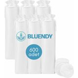 Bluendy Yuvarlak Makyaj Temizleme Pamuğu -%100 Saf Premium Kalite Disk Pamuk, Fondöten ve Makyaj Çıkarma Pedi, Tüy Bırakmaz, Yumuşak ve Taşınabilir - 600 Adet