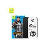 Blueo Anti Static HD iPhone 15 Pro Uyumlu Toz Çizilme Parmak izi Önleyici Cam Ekran Koruyucu