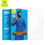 Blueo Full Clear Cover iPhone 14 Pro Max Uyumlu Komple Şeffaf Parmak izine Dayanıklı 9H Cam Ekran Koruyucu