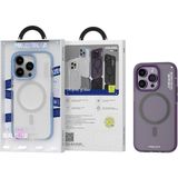 BLUEO iPhone 14 Pro Magsafe Uyumlu Dual Color Skin Friendly Mor Telefon Kılıfı