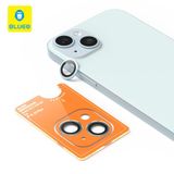 Blueo iPhone 14/14 Plus Uyumlu Mavi Metal Çerçeve Lens Koruyucu Mavi
