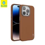 Blueo iPhone 14/15 Serisi Uyumlu Premium Deri Telefon Kılıfı (Kahverengi, iPhone 15 Pro Max)