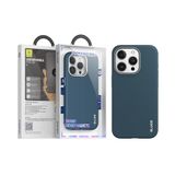 Blueo iPhone 14/15 Serisi Uyumlu Premium Deri Telefon Kılıfı (Lacivert, iPhone 14 Pro Max)