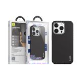 Blueo iPhone 14/15 Serisi Uyumlu Premium Deri Telefon Kılıfı (Siyah, iPhone 14 Pro)