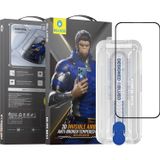 Blueo iPhone 15 Plus Uyumlu 3D Invisible Airbag Anti-Broken Uygulama Aparatlı Cam Ekran Koruyucu
