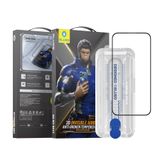 BLUEO iPhone 15 Pro 3D Invisible Airbag Anti-Broken Uygulama Aparatlı Cam Ekran Koruyucu