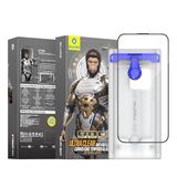 BLUEO iPhone 15 Pro Max 3D Curved Anti-Reflective (Güneş Yansıma Önleyici) Uygulama Aparatlı Cam Ekran Koruyucu HD