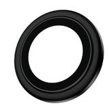Blueo-Iphone 15 Pro Max Siyah Uyumlu Orijinal Metal Çerçeve Kamera Lens Koruyucu