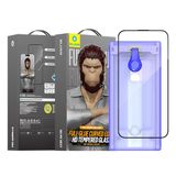 Blueo-iPhone 15 Pro Max Uygulama Aparatlı Full Glue Curved Temperli Anti-Static HD Cam Ekran Koruyucu