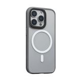 Blueo iPhone 15 Pro Max Uyumlu Gri Frosted Dual Color Skin Friendly Telefon Kılıfı