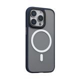 Blueo iPhone 15 Pro Max Uyumlu Lacivert Frosted Dual Color Skin Friendly Telefon Kılıfı