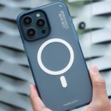 Blueo iPhone 15 Pro Uyumlu Mavi Dual Color Skin Friendly Telefon Kılıfı