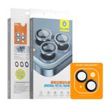 Blueo-Iphone 15/15 Plus Uyumlu Siyah Orijinal Metal Çerçeve Kamera Lens Koruyucu