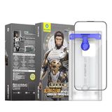 Blueo iPhone 16 Pro / 16 Pro Max 3D Curved Anti-Reflective Yansıma Önleyici Uygulama Aparatlı HD Cam Ekran Koruyucu (iPhone 16 Pro Max)