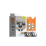 BLUEO İphone 16 Pro Max / 16 Pro Siyah Titanyum Metal Frame Kamera Lens Koruyucu
