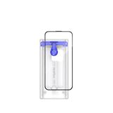 Blueo Iphone 16 Pro Max Uyumlu Uygulama Aparatlı Kavisli Tam Kaplayan Yansıma Önleyici Cam Ekran Koruyucu - Şeffaf