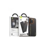 Blueo iPhone 16 Pro Uyumlu Manyetik Özellikli Wrapped Aramid Fiber Turuncu Telefon Kılıfı