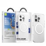 Blueo iPhone 16/16 Plus / 16 Pro / 16 Pro Max Uyumlu Crystal+ Anti-Drop Magnetic Şeffaf Telefon Kılıfı (iPhone 16 Plus)