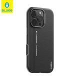 Blueo iPhone 16/16 Plus / 16 Pro / 16 Pro Max Uyumlu Premium Leather Deri Telefon Kılıfı (Siyah, iPhone 16)