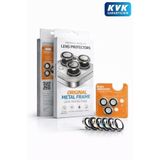 BLUEO Metal Frame iPhone 17 Pro/17 Pro Max Uyumlu Metal Kozmik / Gümüş Gri Silver Kamera Lens Koruyucu