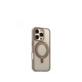 Blueo Mr. Gorilla Iphone 16 Pro Max 360° Dönen Standlı Mat Silikon Magsafe Uyumlu Telefon Kılıfı - Altın