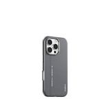 Blueo Mr. Gorilla Iphone 16 Pro Max Magsafe Uyumlu Premium Pu Deri Metal Kamera Korumalı Telefon Kılıfı - Gri