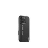 Blueo Mr. Gorilla Iphone 16 Pro Max Magsafe Uyumlu Premium Pu Deri Metal Kamera Korumalı Telefon Kılıfı - Siyah