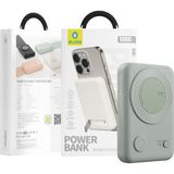 Blueo Mr.Gorilla Magsafe 10.000 mAh 20W PD 15W Standlı Kablosuz Yeşil Powerbank