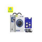 BLUEO Sapphire iPhone 16 Pro Max Uyumlu 9 MOhs %99.99 Orijinal Safir White Titanium Kamera Lens Koruyucu